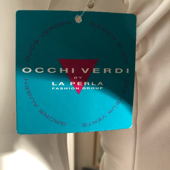 NWT Occhi Verdi by La Perla One Piece Swimsuit in White and Light Pastels - Picture 3 of 7